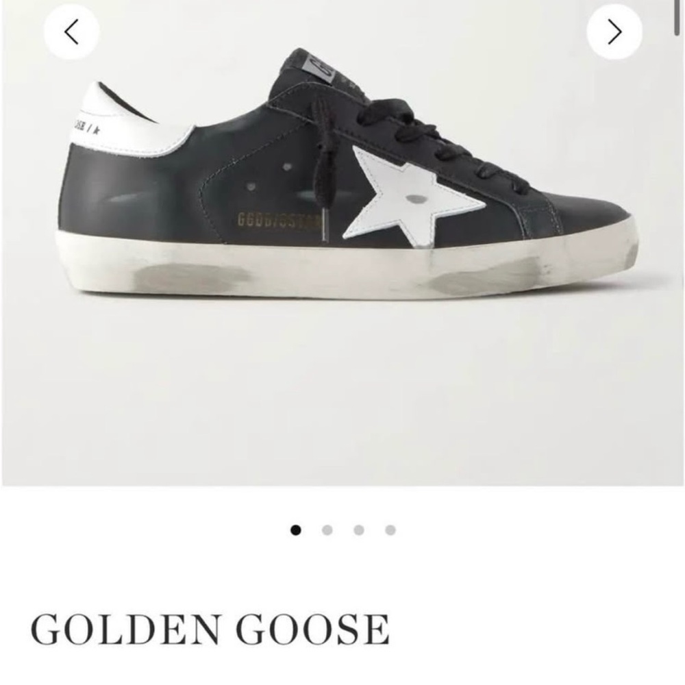 Golden Goose Black and White Star Sneakers